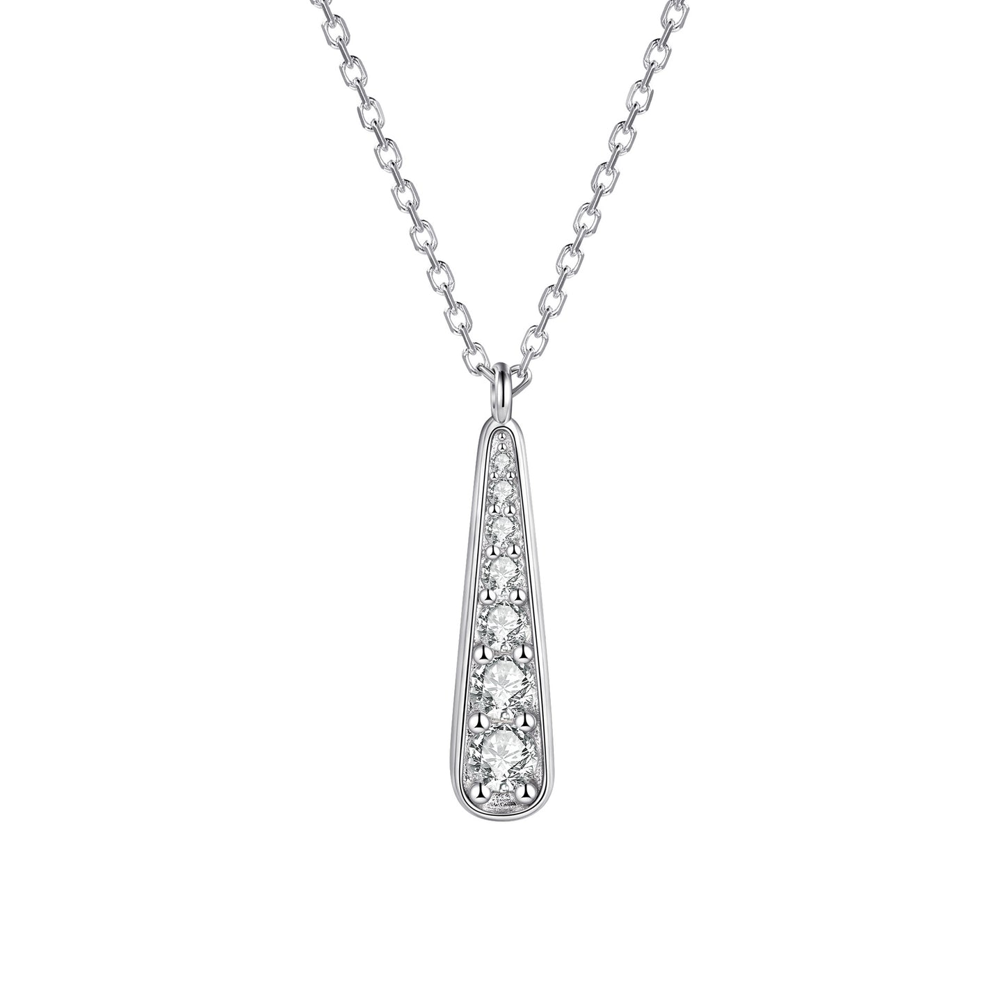 S925 Pure silver tassel stud earrings necklace earring jewelry set niche jewelry three-piece ring set