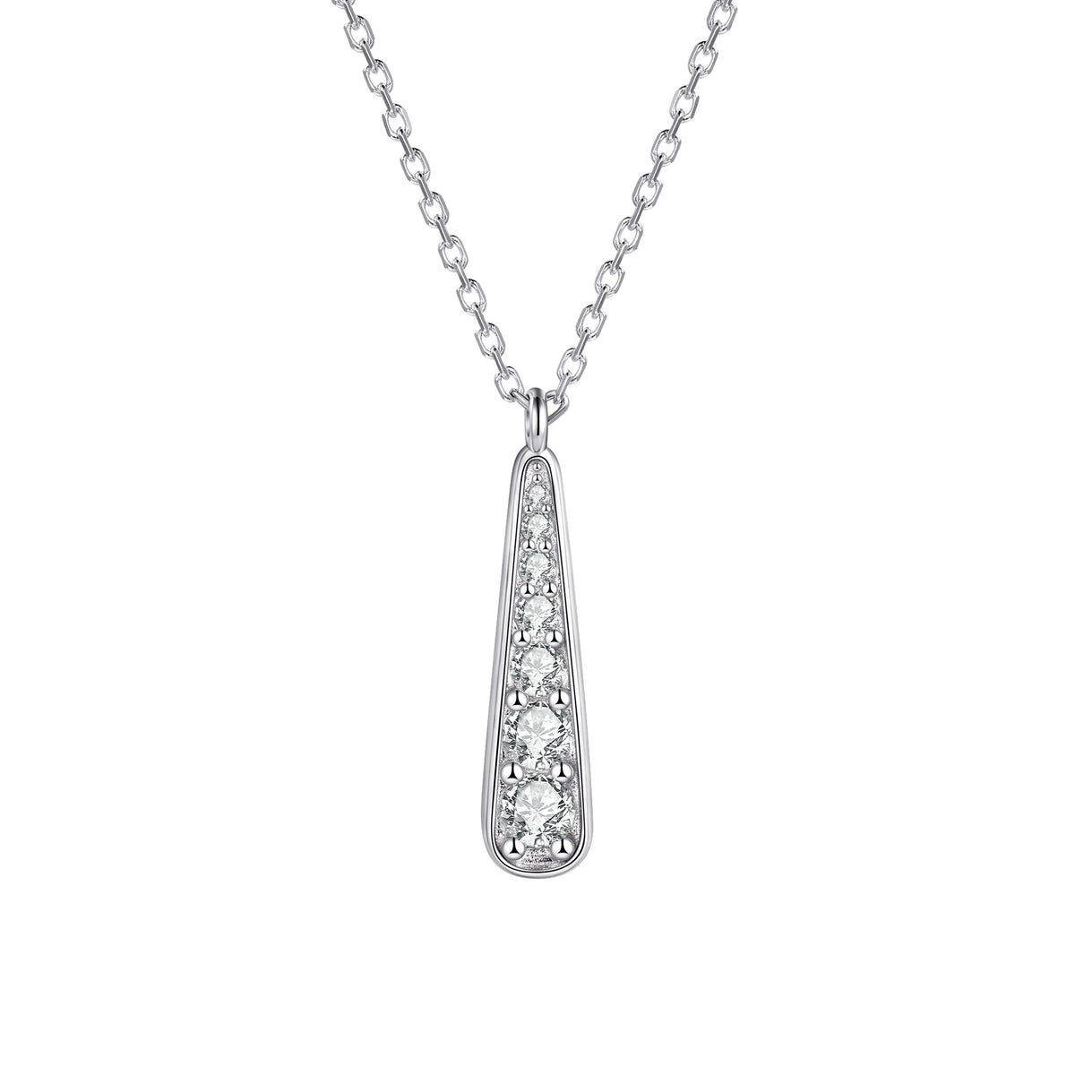 S925 Pure silver tassel stud earrings necklace earring jewelry set niche jewelry three-piece ring set