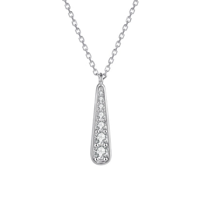 S925 Pure silver tassel stud earrings necklace earring jewelry set niche jewelry three-piece ring set