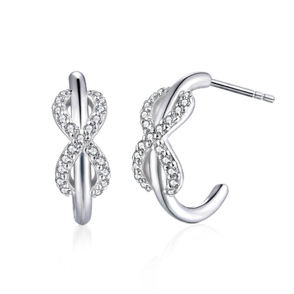 Hot-selling ring, earrings, necklace, European and American style S925 sterling silver jewelry set, three-piece set, niche design
